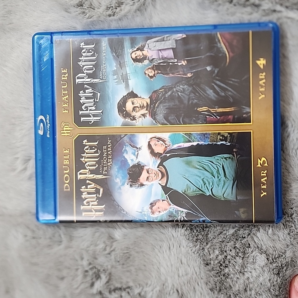 Harry Potter Double Feature Prisoner of Azkaban and Goblet of Fire Blu-ray Discs